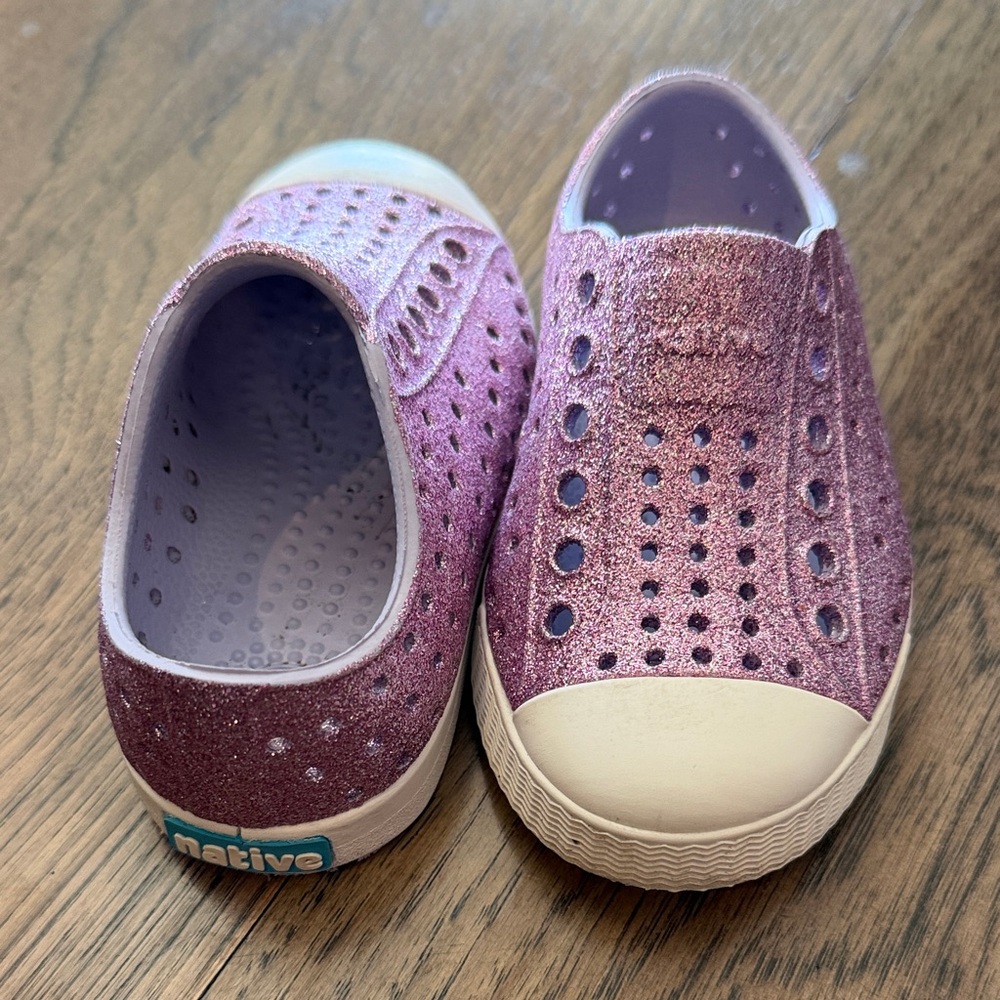 Native Purple Glitter Jefferson shoes